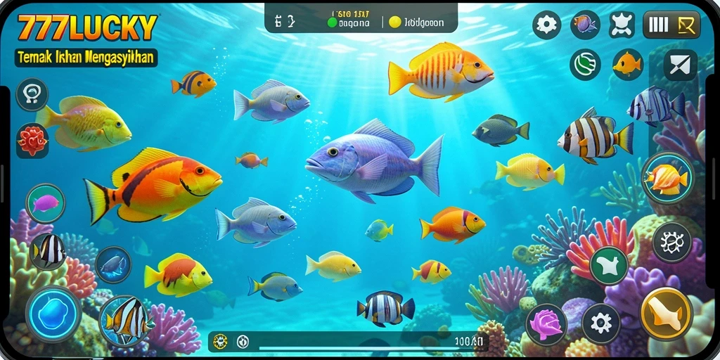Gameplay seru Tembak Ikan dalam 777LUCKY.