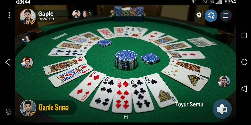 Tampilan gameplay Gaple yang menarik di 8364.