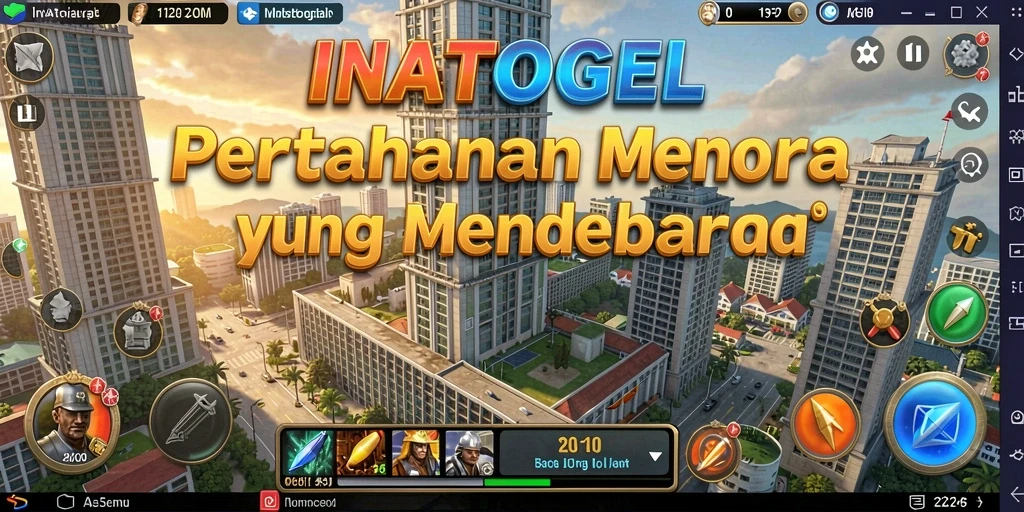 Gameplay seru INATOGEL dalam pertahanan menara.
