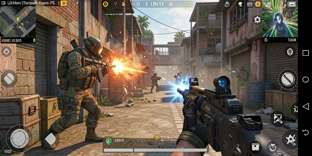 Gameplay intens dari LDN11 menampilkan aksi tembak-menembak yang mendebarkan.