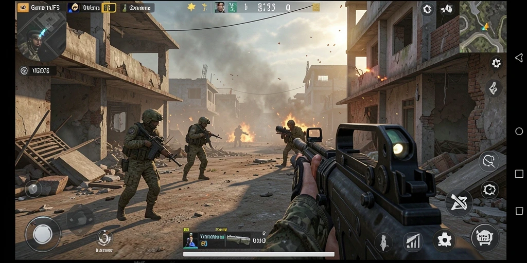 Tampilan gameplay VIO77 yang penuh aksi dan strategi FPS.