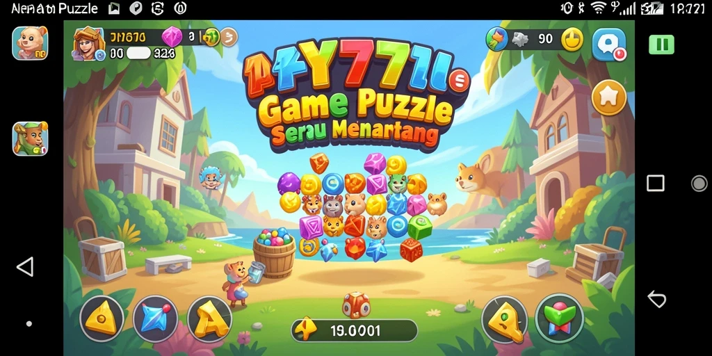 Tampilan gameplay YN777 yang penuh warna dan menantang